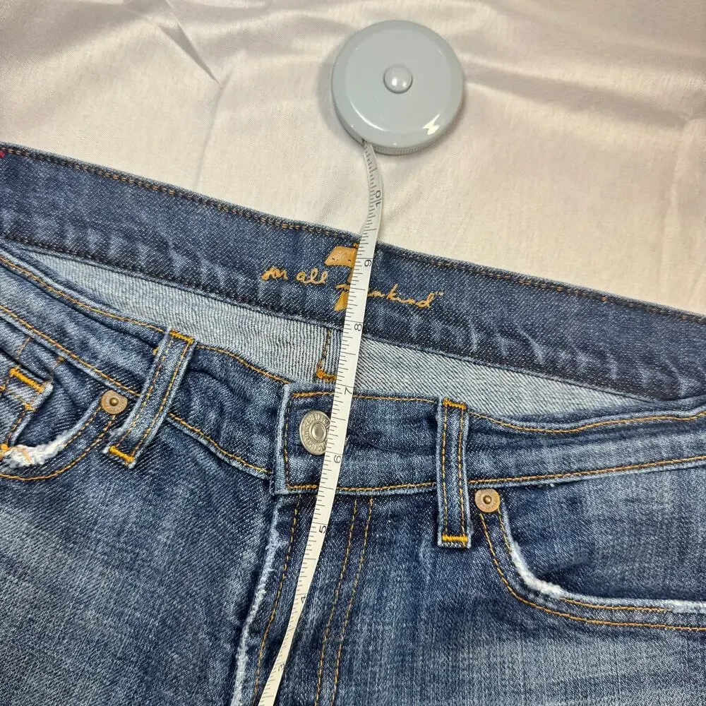 7 For All Mankind Bootcut Jeans Mid Rise Women’s 29 Denim USA Y2K Retro Preppy - Picture 6 of 16